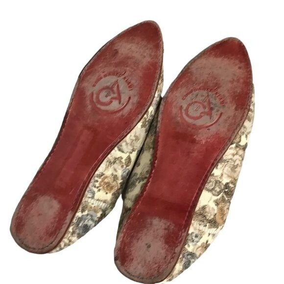 Modern Soul 7.5 40 rose print leather flats mules - Picture 6 of 6